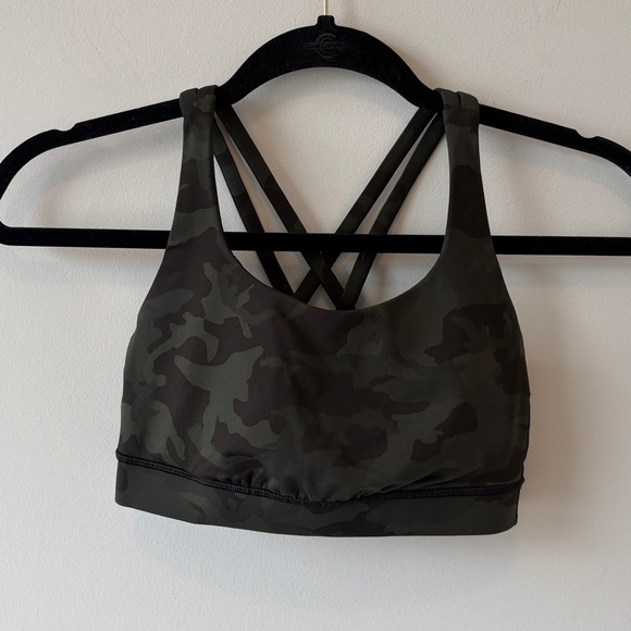 Lululemon Camo SET - Wunder Under 28” and Energy Bra in Green Incognito Camo - 4 - Picture 2 of 7
